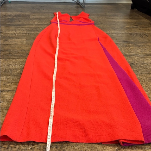 BCBGMaxAzria Vibrant Orange and Purple Maxi Dress - Picture 14 of 14
